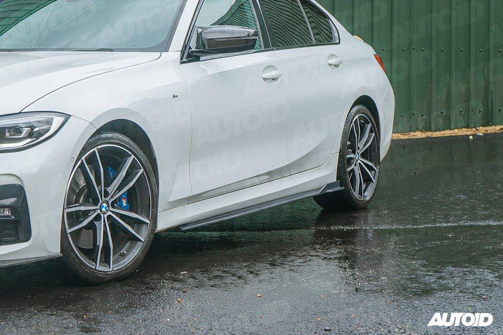 Carbon Fibre Competition Side Skirts for BMW 3 Series & M340i by FORM (2019+, G20 G21) - AUTOID® - Side Skirts & Winglets - FORM Industries