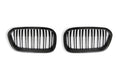 Carbon Fibre Double Slat Kidney Grilles for BMW 1 Series (2015 - 2019, LCI F20 F21) - AUTOID - Front Grille - Essentials