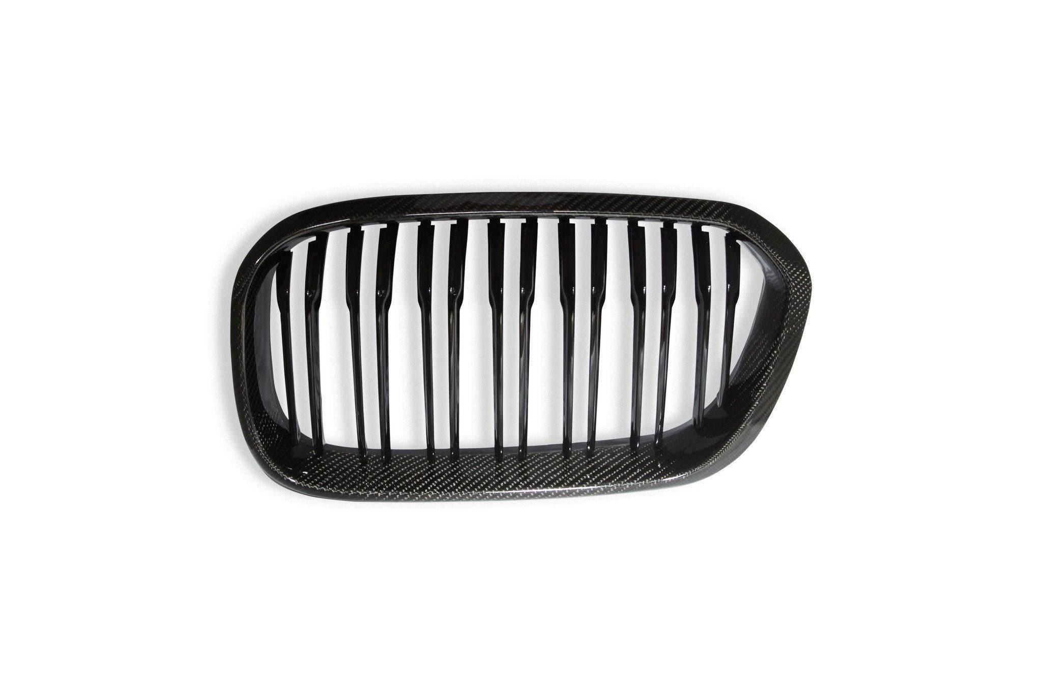 Carbon Fibre Double Slat Kidney Grilles for BMW 1 Series (2015 - 2019, LCI F20 F21) - AUTOID - Front Grille - Essentials