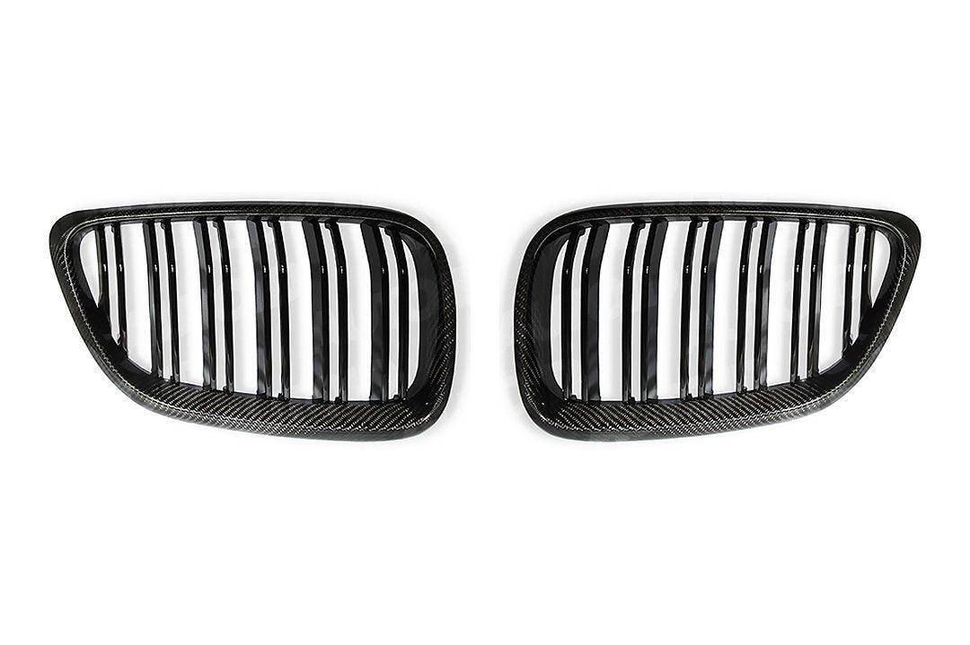 Carbon Fibre Double Slat Kidney Grilles for BMW 2 Series & M2 (2014 - 2020, F22 F87) - AUTOID - Front Grille - Essentials