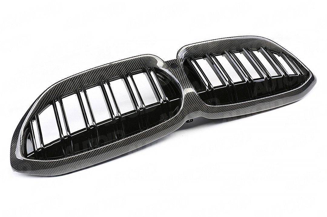 Carbon Fibre Double Slat Kidney Grilles for BMW 3 Series (2019+, G20 G21) - AUTOID - Front Grille - Essentials