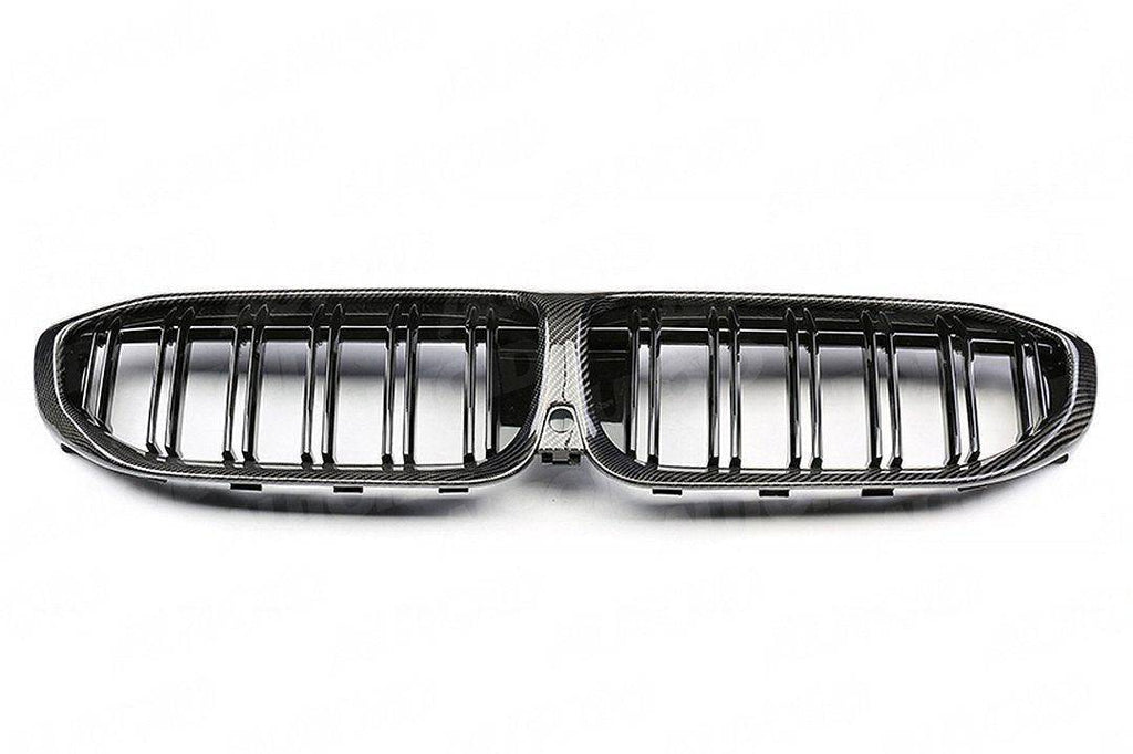 Carbon Fibre Double Slat Kidney Grilles for BMW 3 Series Pre-LCI by FORM (2019-2023, G20 G21) - AUTOID® - Front Grille - FORM Industries