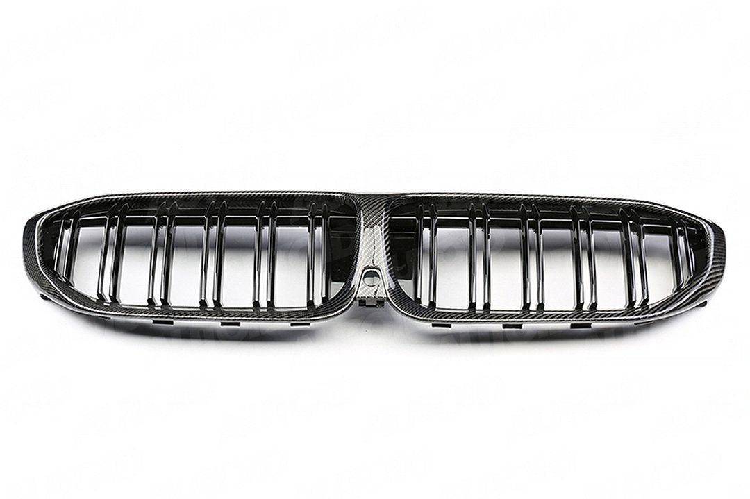 Carbon Fibre Double Slat Kidney Grilles for BMW 3 Series Pre-LCI by FORM (2019-2023, G20 G21) - AUTOID® - Front Grille - FORM Industries