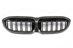 Carbon Fibre Double Slat Kidney Grilles for BMW 3 Series Pre-LCI by FORM (2019-2023, G20 G21) - AUTOID® - Front Grille - FORM Industries