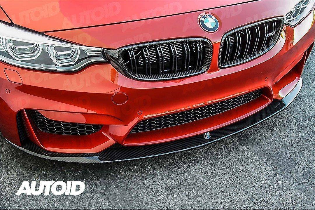 Carbon Fibre Double Slat Kidney Grilles for BMW 4 Series, M3 & M4 (2014 - 2020, F32 F33 F80 F82 F83) - AUTOID - Front Grille - Essentials