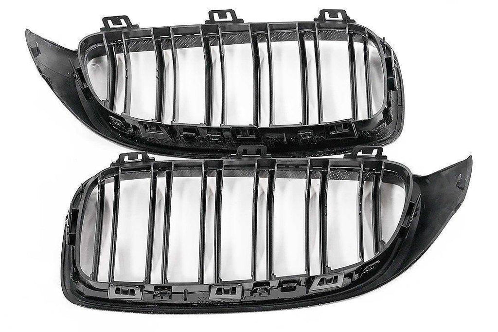 Carbon Fibre Double Slat Kidney Grilles for BMW 4 Series, M3 & M4 by FORM (2014-2020, F32 F33 F80 F82 F83) - AUTOID® - Front Grille - FORM Industries
