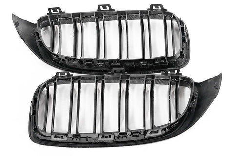 Carbon Fibre Double Slat Kidney Grilles for BMW 4 Series, M3 & M4 by FORM (2014-2020, F32 F33 F80 F82 F83) - AUTOID® - Front Grille - FORM Industries