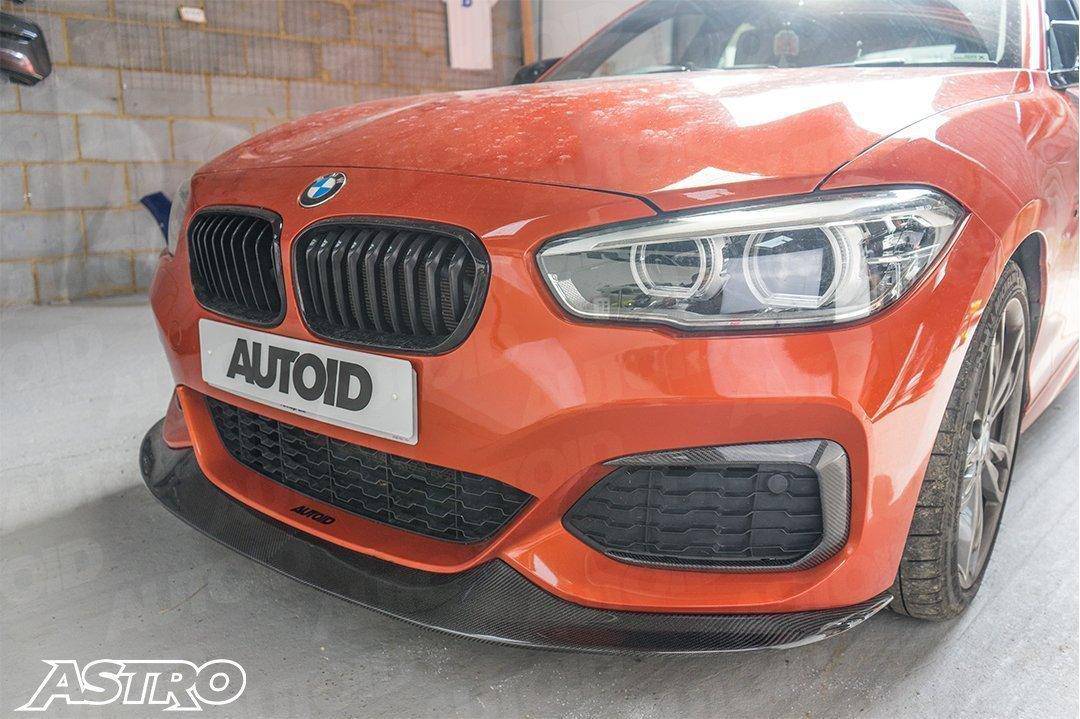 Carbon Fibre GTS Front Splitter for BMW 1 Series, M135i & M140i LCI (2015 - 2019, F20 F21) - AUTOID - Front Lips & Splitters - Essentials