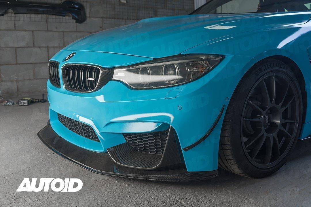 Carbon Fibre GTS Front Splitter for BMW M3 & M4 (2014 - 2019, F80 F82) - AUTOID - Front Lips & Splitters - Essentials