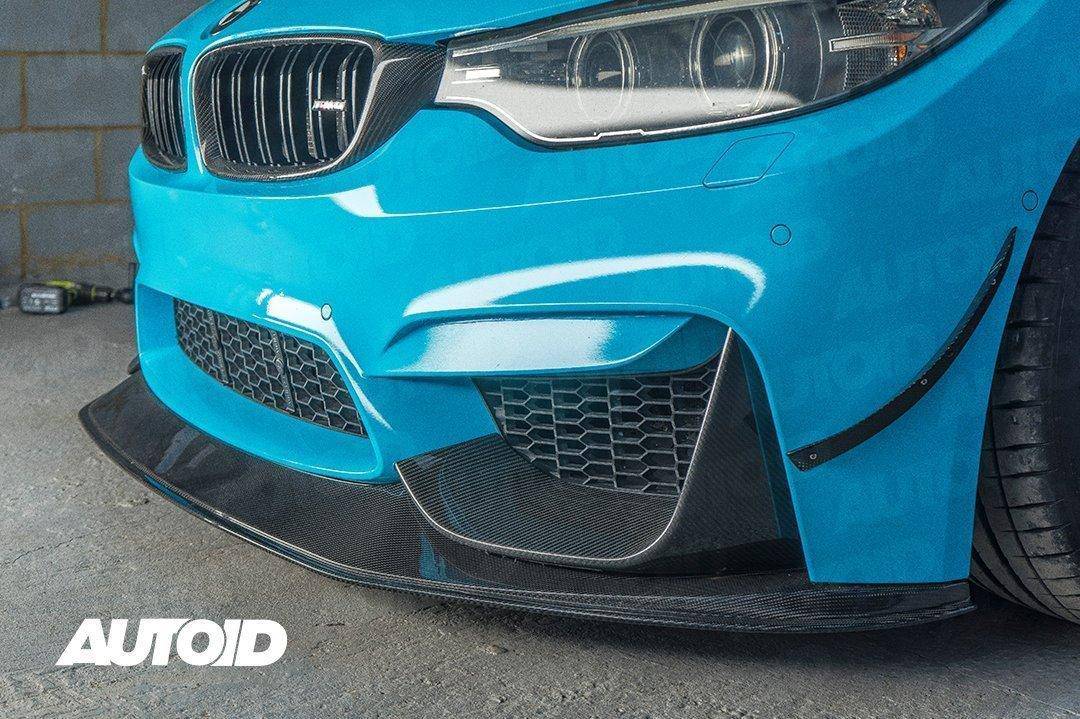 Carbon Fibre GTS Front Splitter for BMW M3 & M4 (2014 - 2019, F80 F82) - AUTOID - Front Lips & Splitters - Essentials