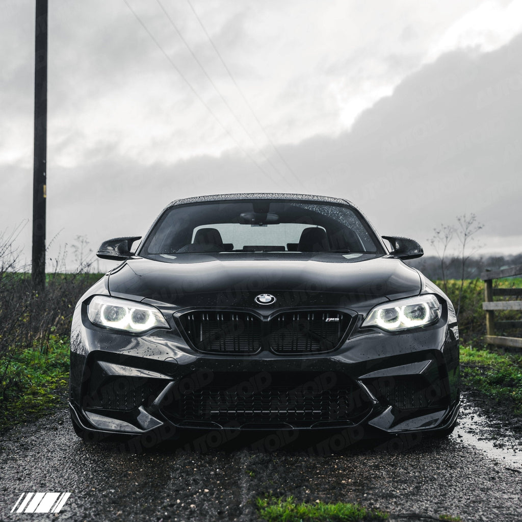 Carbon Fibre Performance Front Blades for BMW M2 (2015 - 2018, F87) - AUTOID - Front Lips & Splitters - Form Industries