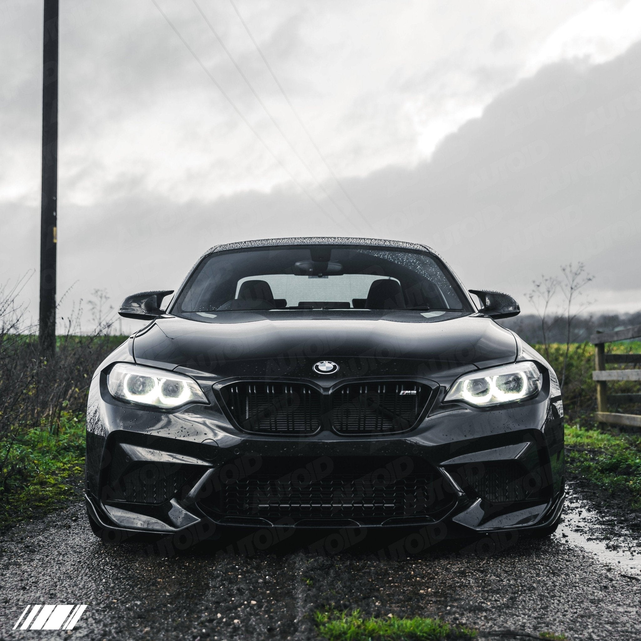 Carbon Fibre Performance Front Blades for BMW M2 (2015 - 2018, F87) - AUTOID - Front Lips & Splitters - Essentials