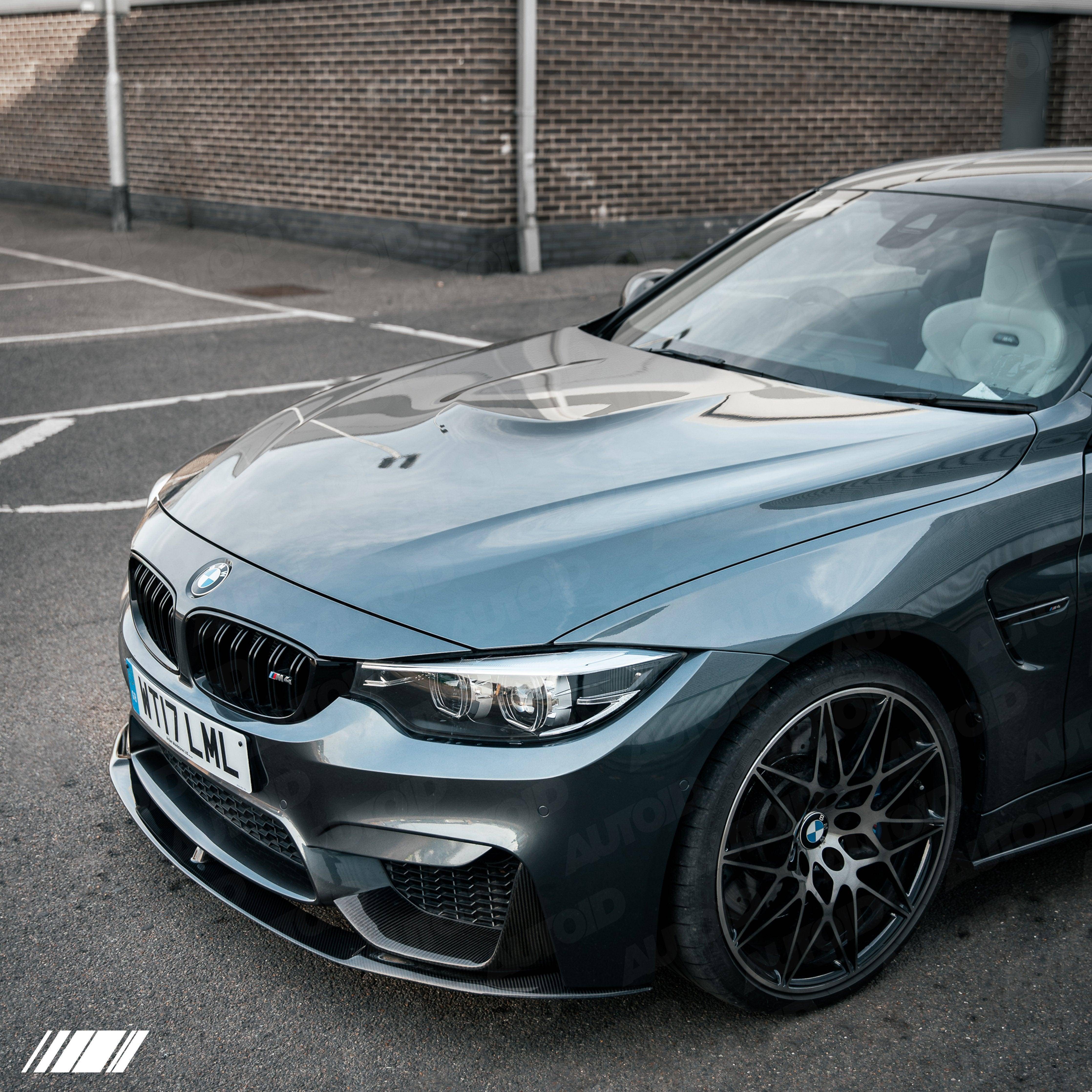 Carbon Fibre Performance Front Splitter and Front Inserts for BMW M3 & M4 (2014-2020, F80 F82), Front Lips & Splitters, Essentials - AUTOID | Premium Automotive Accessories
