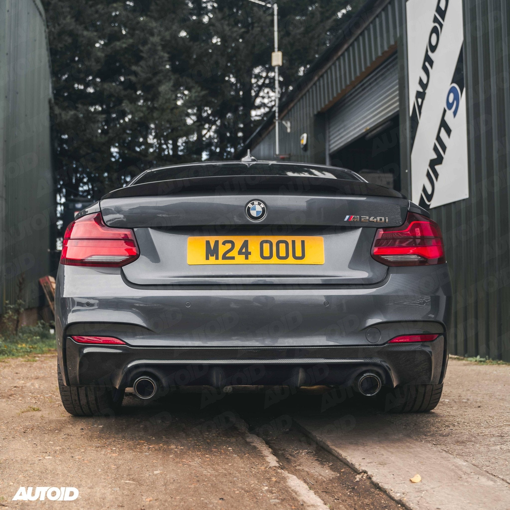 Carbon Fibre Performance Rear Diffuser for BMW M235i & M240i (2014 - 2020, F22 F23) - AUTOID - Rear Diffusers - Essentials