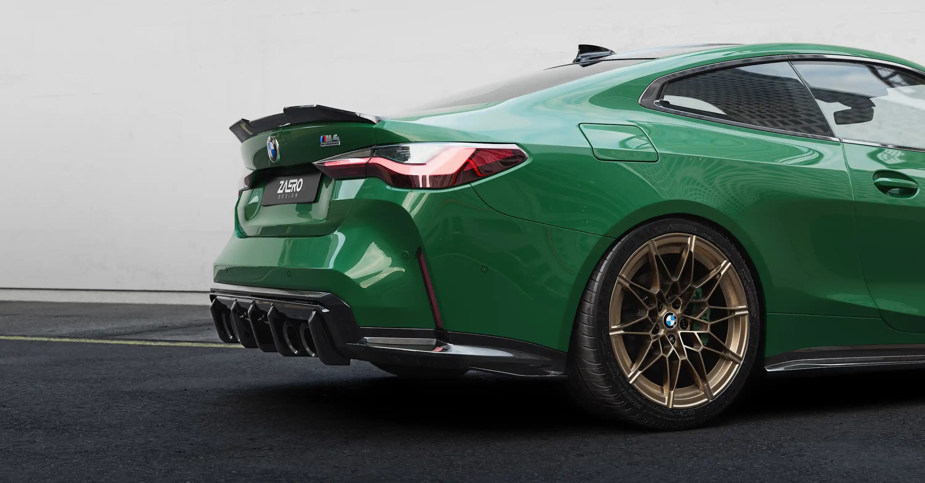 Zaero Design BMW M4 G82 G83 EVO-S Gloss Black Diffuser Extensions by ZAERO (2021+)  Side Skirts & Winglets  AUTOID  