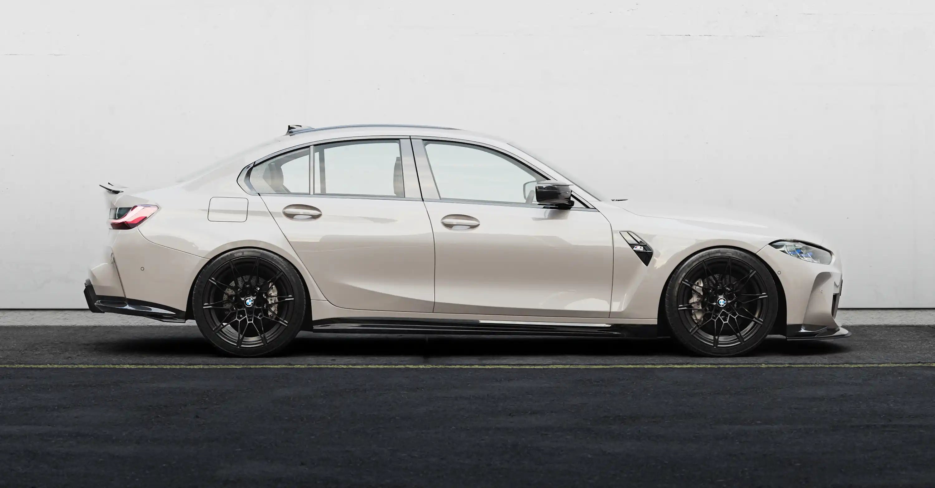 BMW M3 G80 G81 EVO-S Gloss Black Side Skirts by ZAERO (2021+)