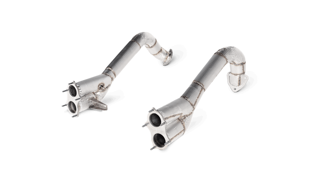 Akrapovic Porsche 718 Cayman GT4, GTS 4.0 & Boxster GTS 4.0 Link Pipe Set - 2020 by Akrapovic  Exhaust System  AUTOID®  