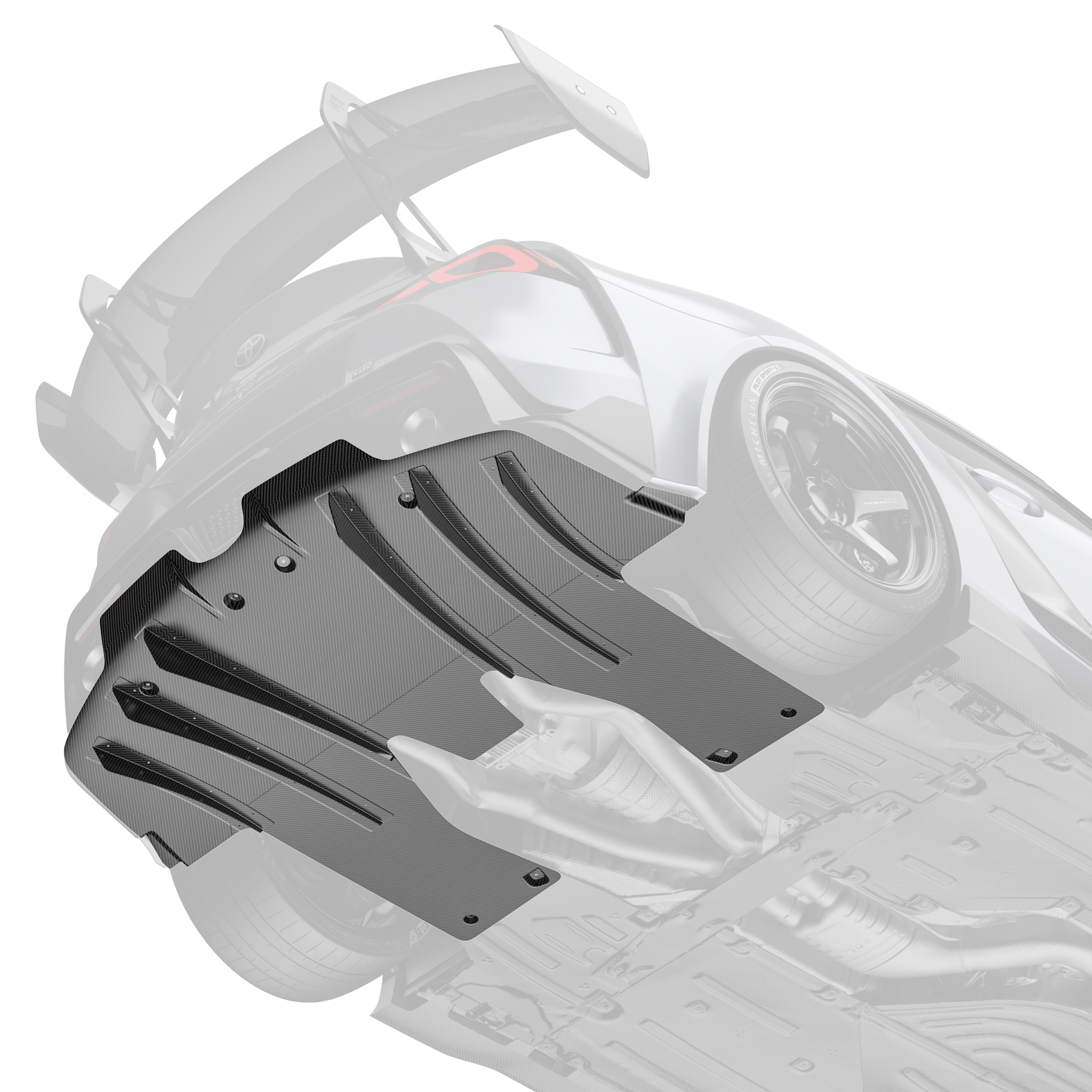 Toyota GR Supra ARD Prepreg Race Diffuser by Adro - AUTOID® - Rear Diffusers - Adro