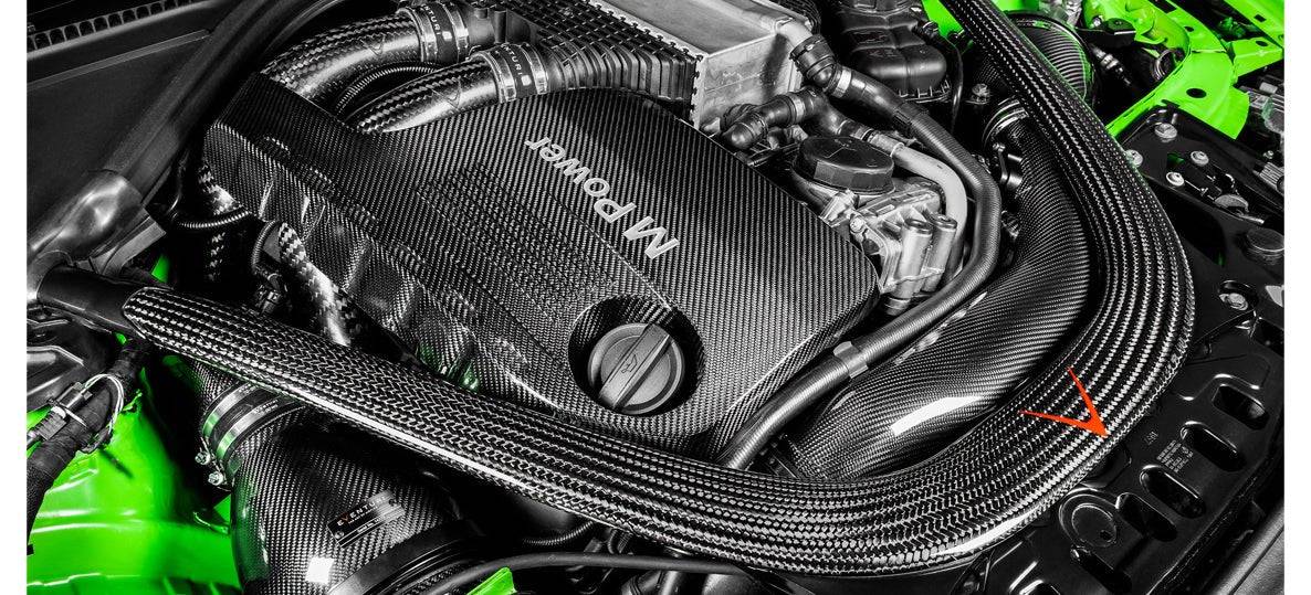 Eventuri Carbon Fibre S55 Charge Pipes for M2 Competition, M3 & M4 (2014 - 2021, F87 F80 F82) - AUTOID - Air Intakes - Eventuri