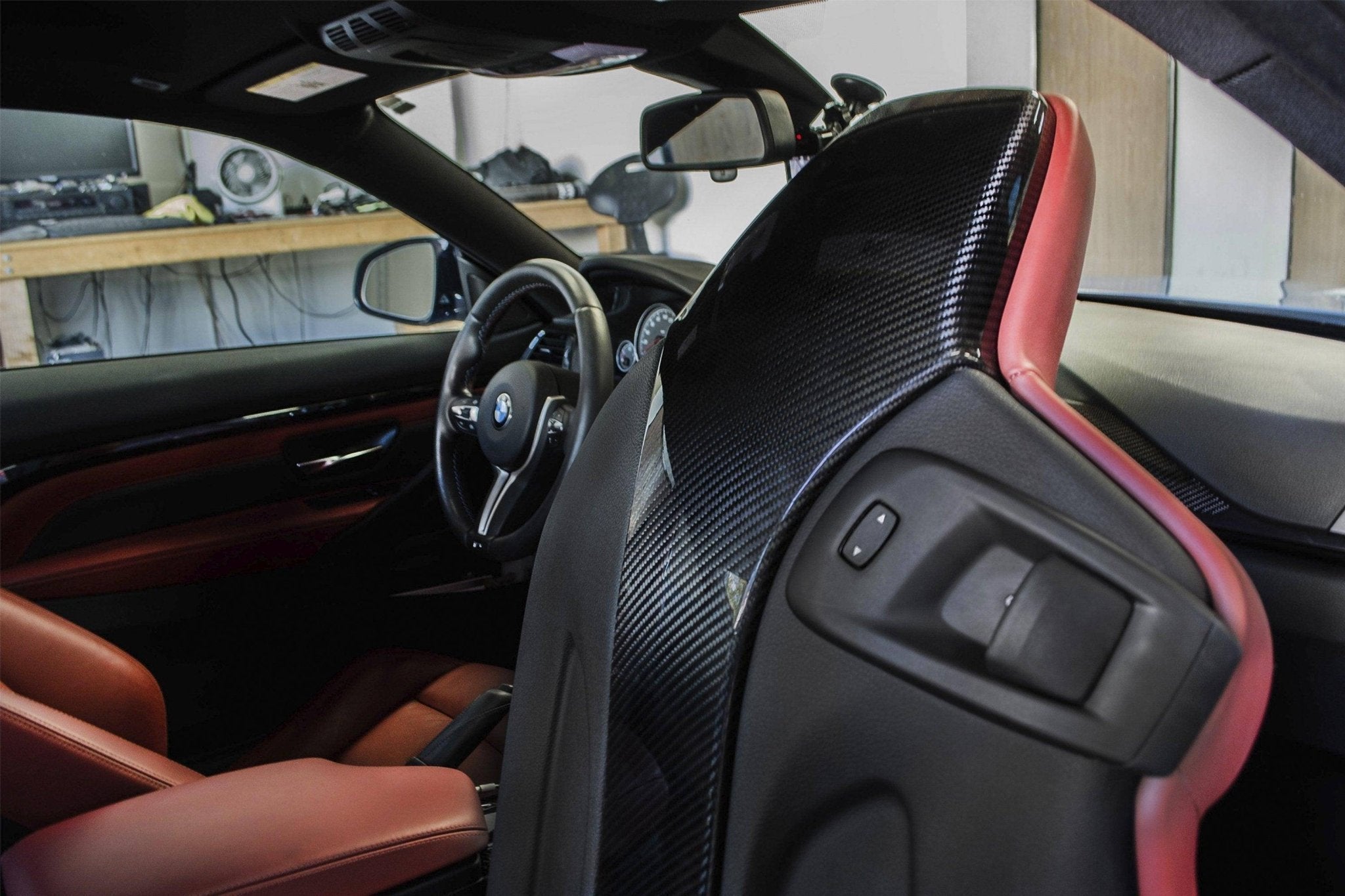 Eventuri Carbon Fibre Seat Backs for BMW M2, M3 & M4 (2015-2020, F80 F82 F83) - AUTOID® - Dashboard & Decorative Trim - Eventuri