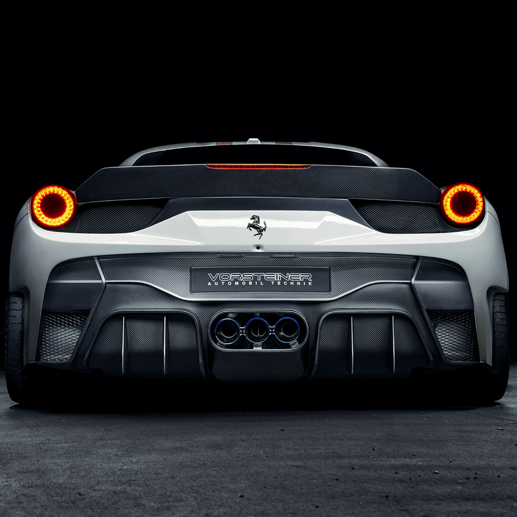 Ferrari 458 Italia VX Aero Rear Bumper w/ Rear Diffuser (incl. Exhaust Tips) - AUTOID® - Front & Rear Bumpers - Vorsteiner