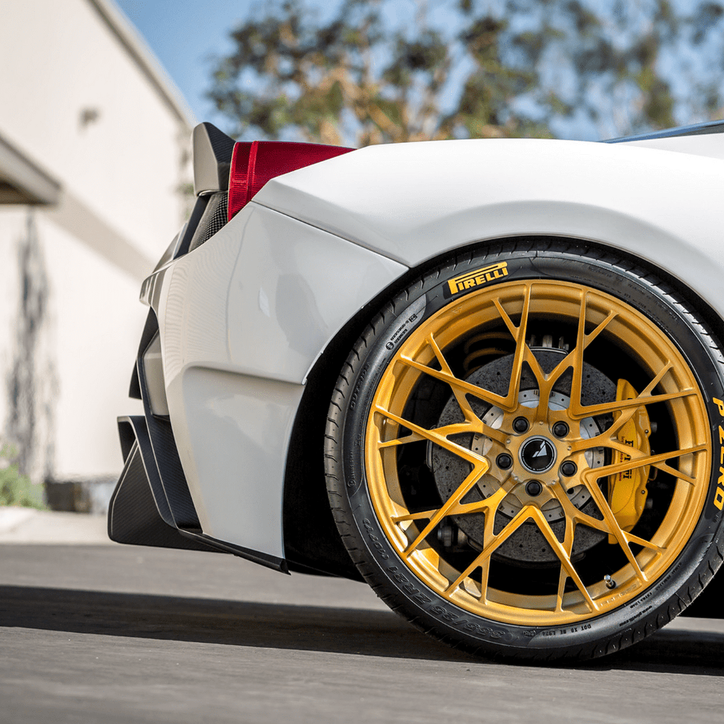 Ferrari 458 Italia VX Aero Rear Bumper w/ Rear Diffuser (incl. Exhaust Tips) - AUTOID® - Front & Rear Bumpers - Vorsteiner