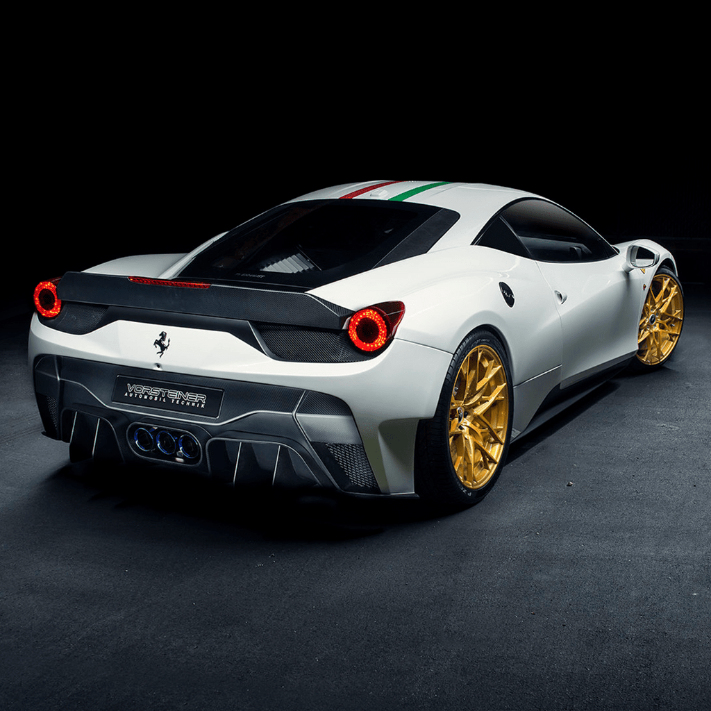 Ferrari 458 Italia VX Aero Rear Bumper w/ Rear Diffuser (incl. Exhaust Tips) - AUTOID - Front & Rear Bumpers - Vorsteiner