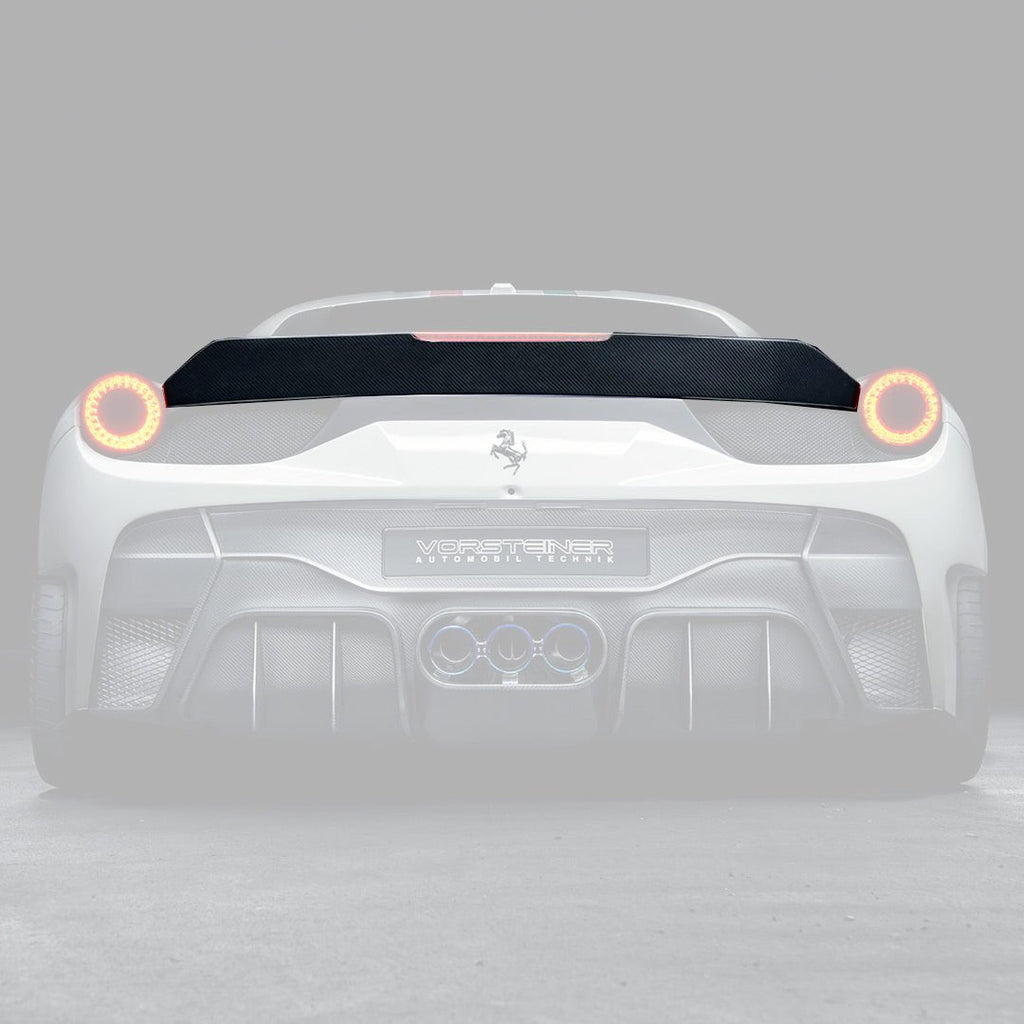 Ferrari 458 Italia VX Carbon Fiber Decklid Spoiler by Vorsteiner - AUTOID® - Rear Spoilers - Vorsteiner