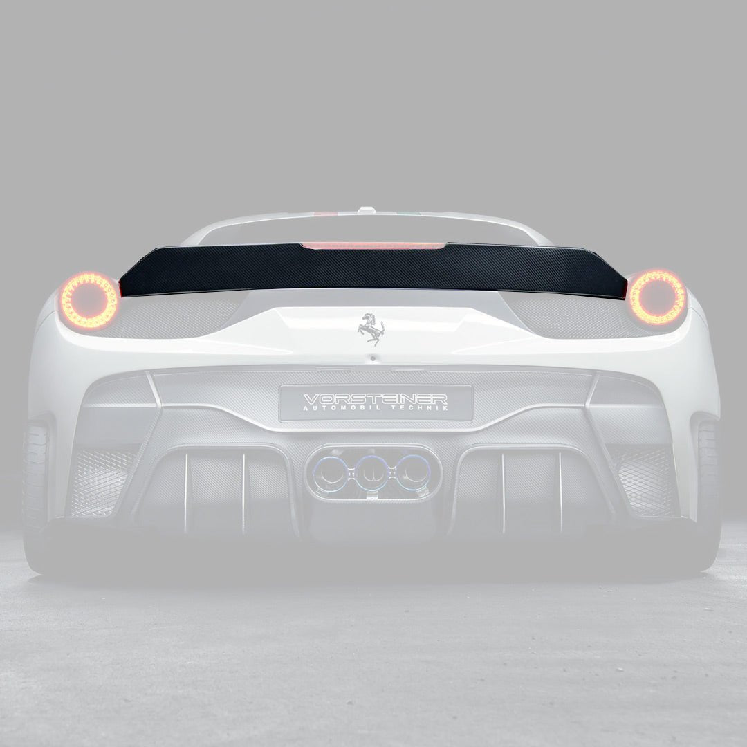 Ferrari 458 Italia VX Carbon Fiber Decklid Spoiler by Vorsteiner - AUTOID® - Rear Spoilers - Vorsteiner