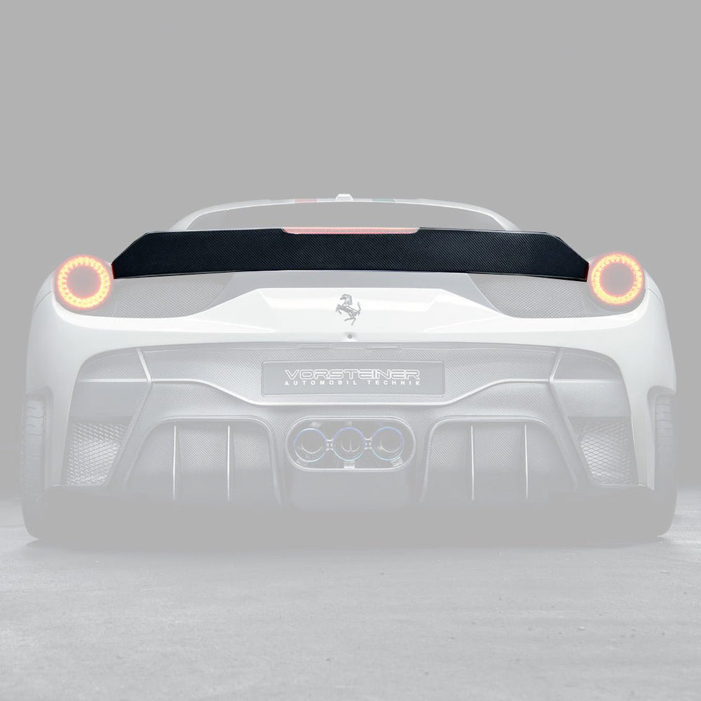 Ferrari 458 Italia VX Carbon Fiber Decklid Spoiler by Vorsteiner - AUTOID - Rear Spoilers - Vorsteiner