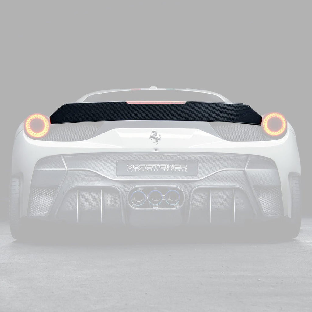 Ferrari 458 Italia VX Carbon Fiber Decklid Spoiler by Vorsteiner - AUTOID - Rear Spoilers - Vorsteiner