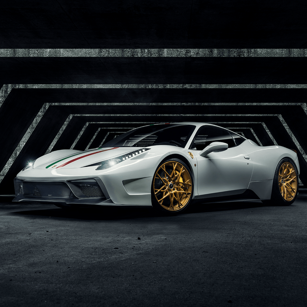 Ferrari 458 Italia VX Carbon Fiber Front Bumper w/ Front Splitter by Vorsteiner - AUTOID - Front & Rear Bumpers - Vorsteiner