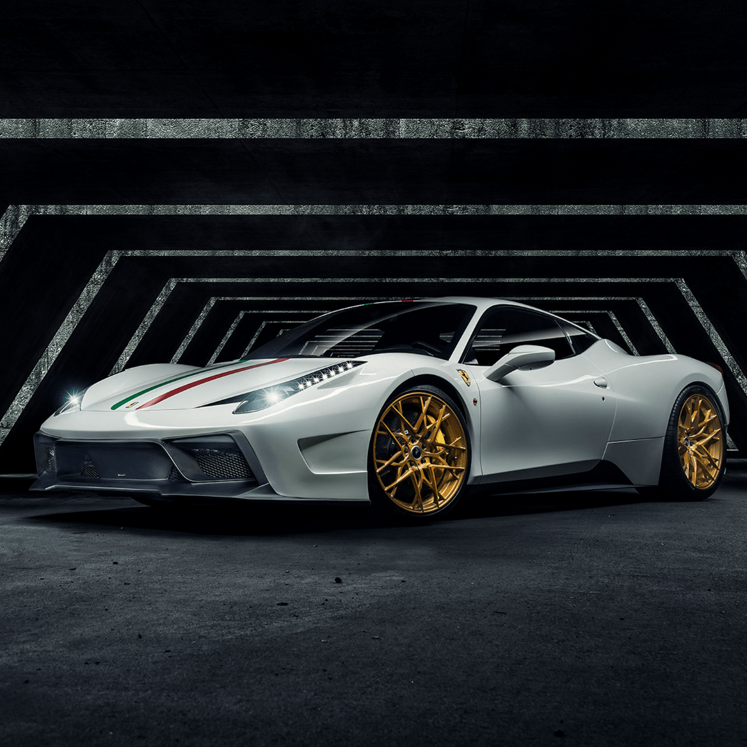 Ferrari 458 Italia VX Carbon Fiber Front Bumper w/ Front Splitter by Vorsteiner - AUTOID - Front & Rear Bumpers - Vorsteiner