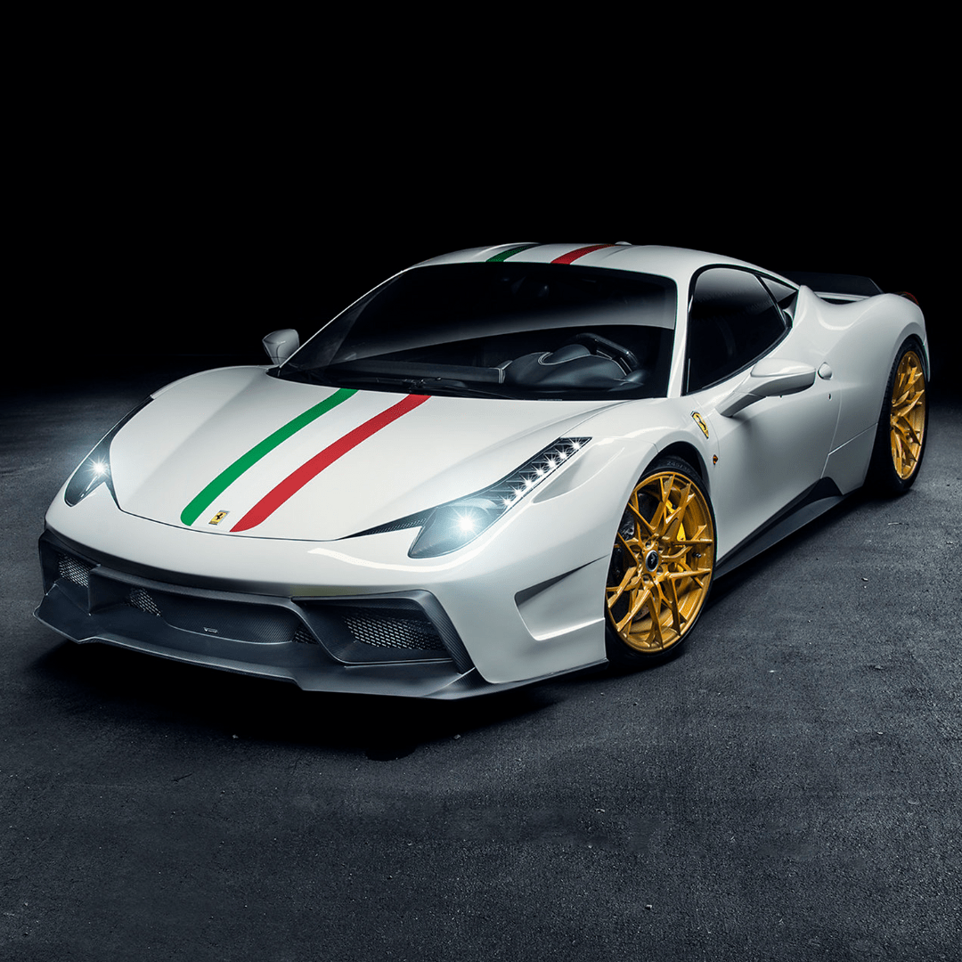 Ferrari 458 Italia VX Carbon Fiber Front Bumper w/ Front Splitter by Vorsteiner - AUTOID® - Front & Rear Bumpers - Vorsteiner
