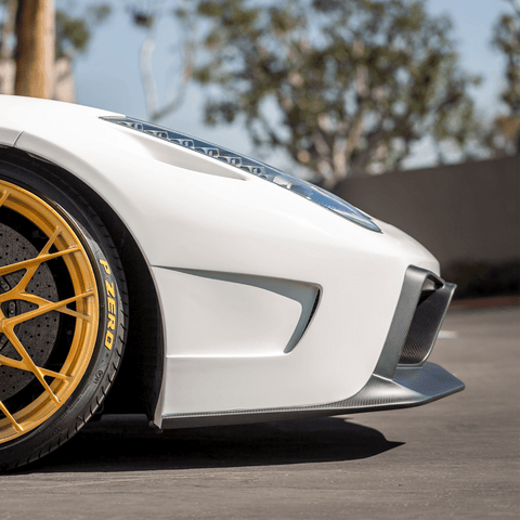 Ferrari 458 Italia VX Carbon Fiber Front Bumper w/ Front Splitter by Vorsteiner - AUTOID® - Front & Rear Bumpers - Vorsteiner