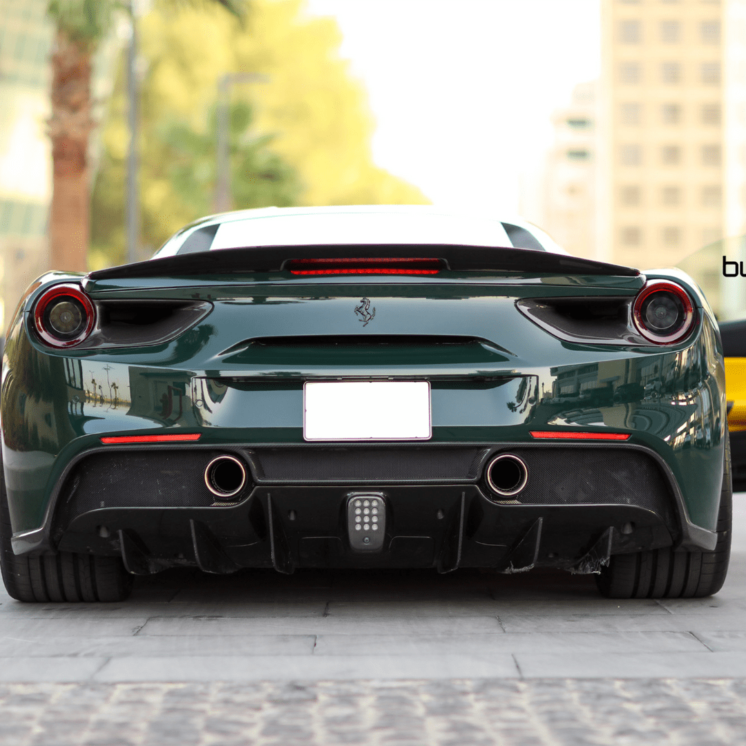 Ferrari 488 Diavolo Carbon Fiber Decklid Spoiler by Vorsteiner - AUTOID® - Rear Spoilers - Vorsteiner