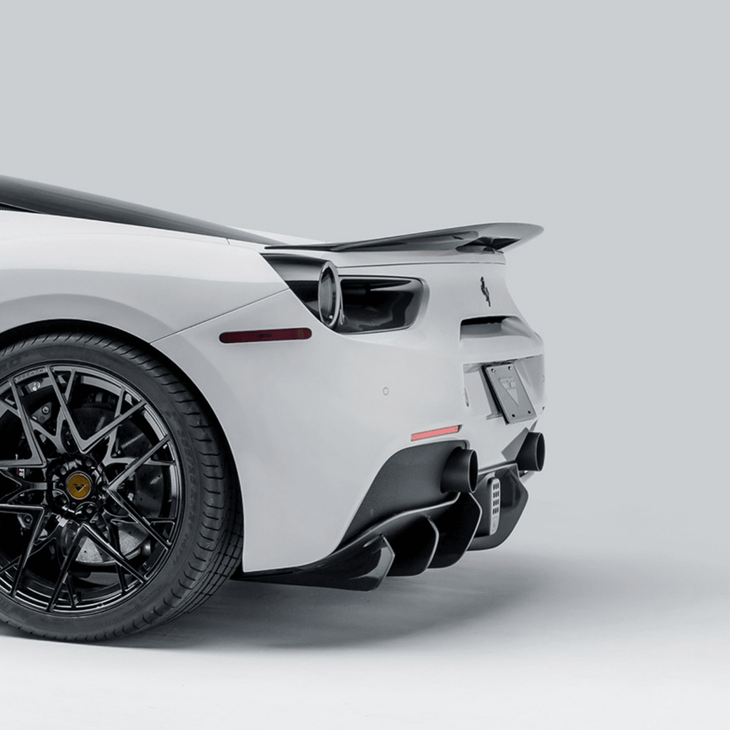 Ferrari 488 Diavolo Carbon Fiber Decklid Spoiler by Vorsteiner - AUTOID® - Rear Spoilers - Vorsteiner