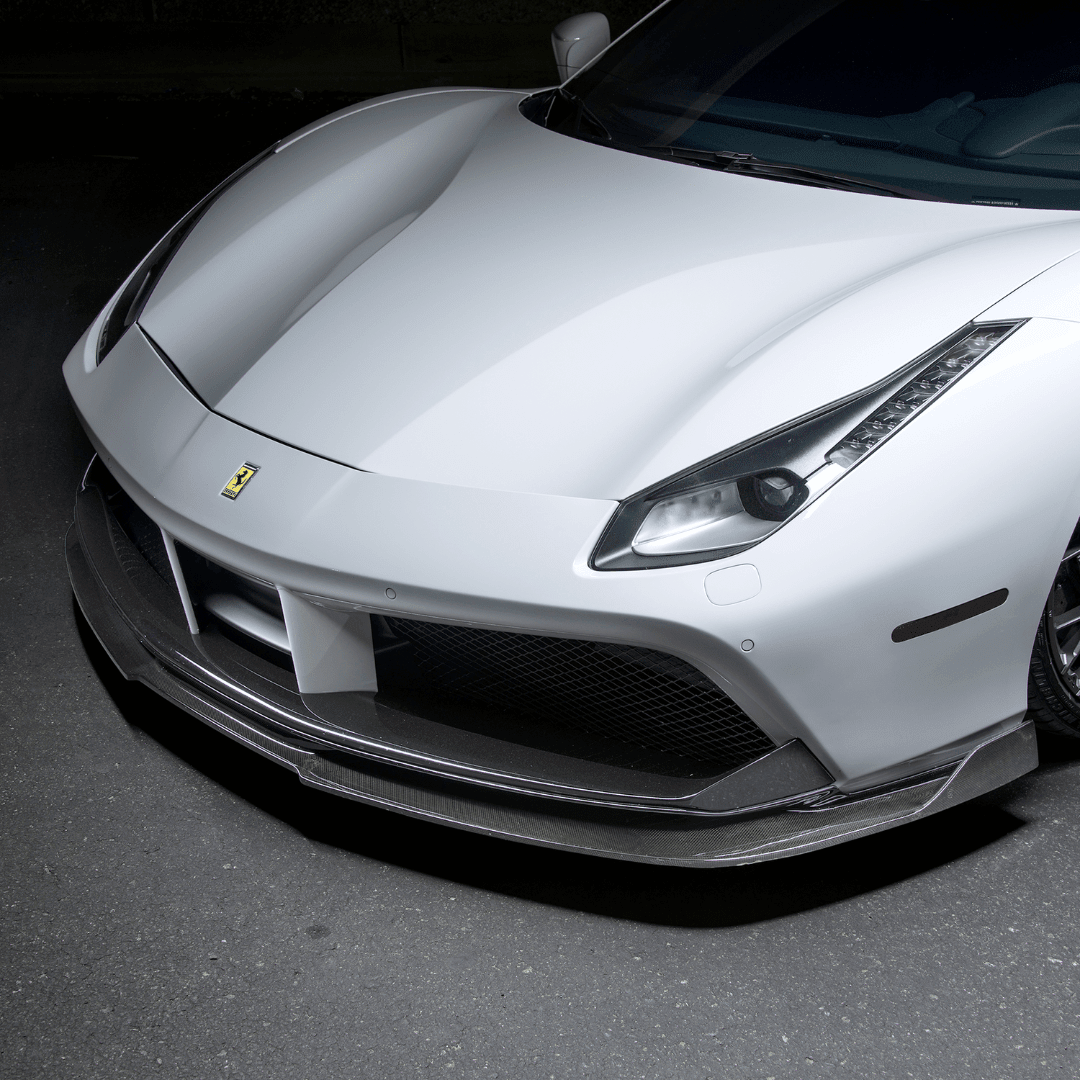 Ferrari 488 Diavolo Carbon Fiber Front Spoiler by Vorsteiner - AUTOID® - Front Lips & Splitters - Vorsteiner