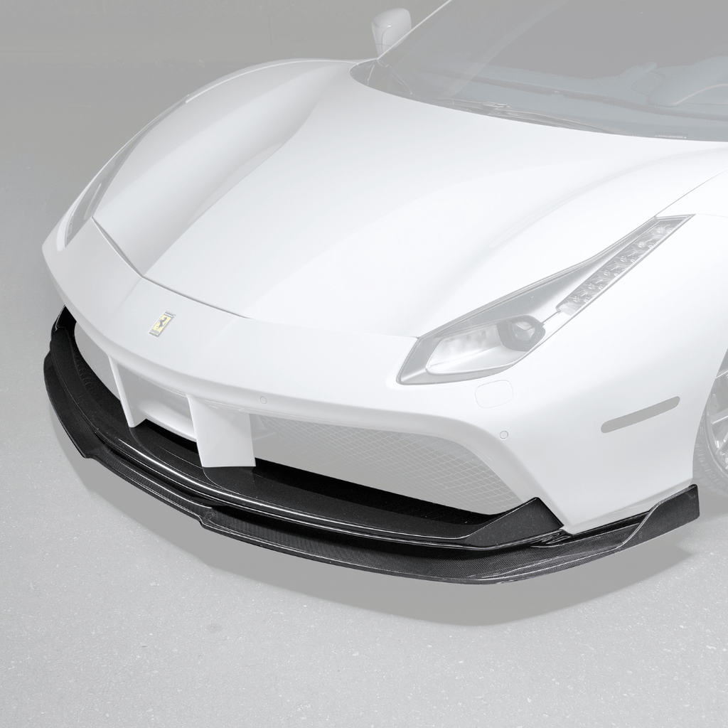 Ferrari 488 Diavolo Carbon Fiber Front Spoiler by Vorsteiner - AUTOID® - Front Lips & Splitters - Vorsteiner
