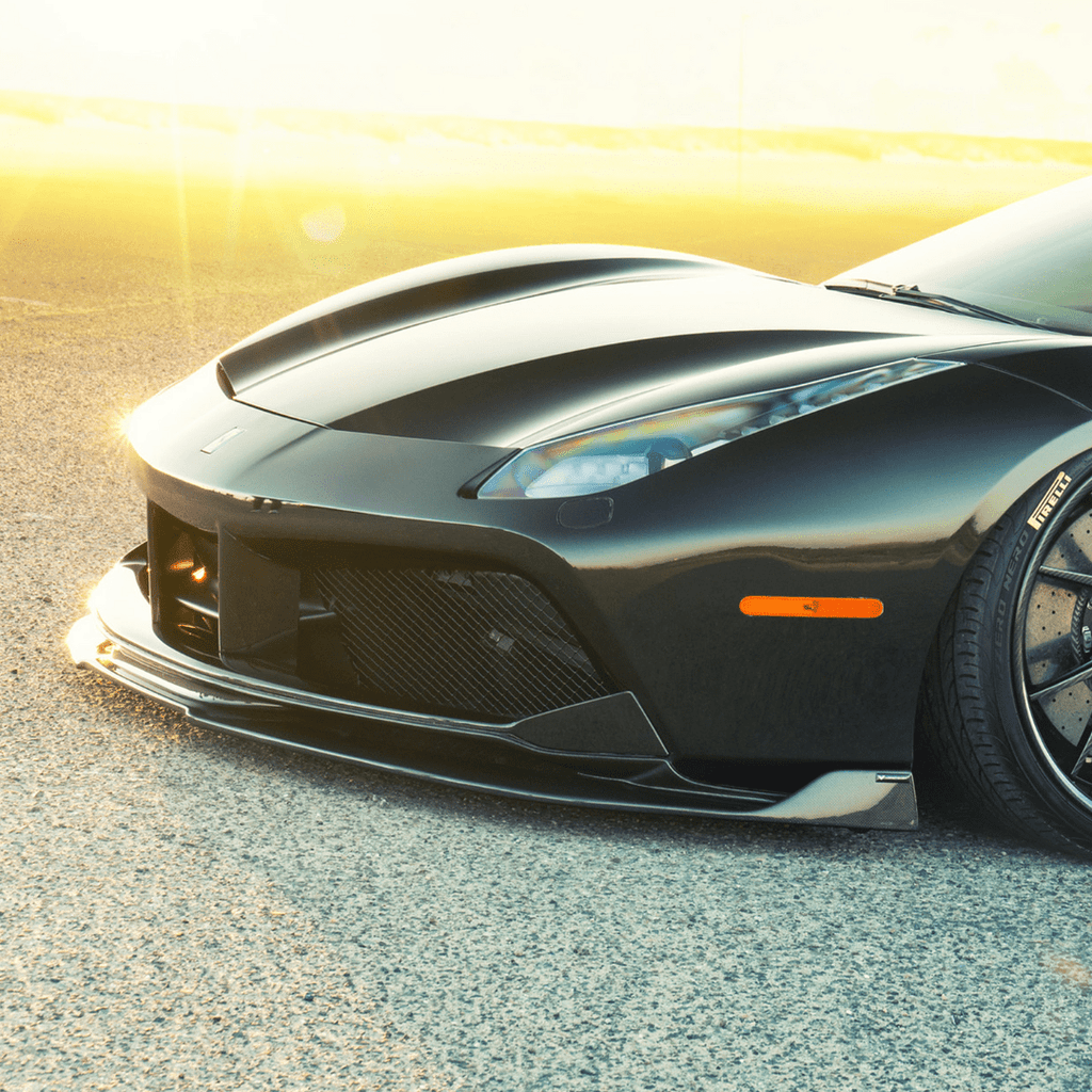 Ferrari 488 Diavolo Carbon Fiber Front Spoiler by Vorsteiner - AUTOID® - Front Lips & Splitters - Vorsteiner