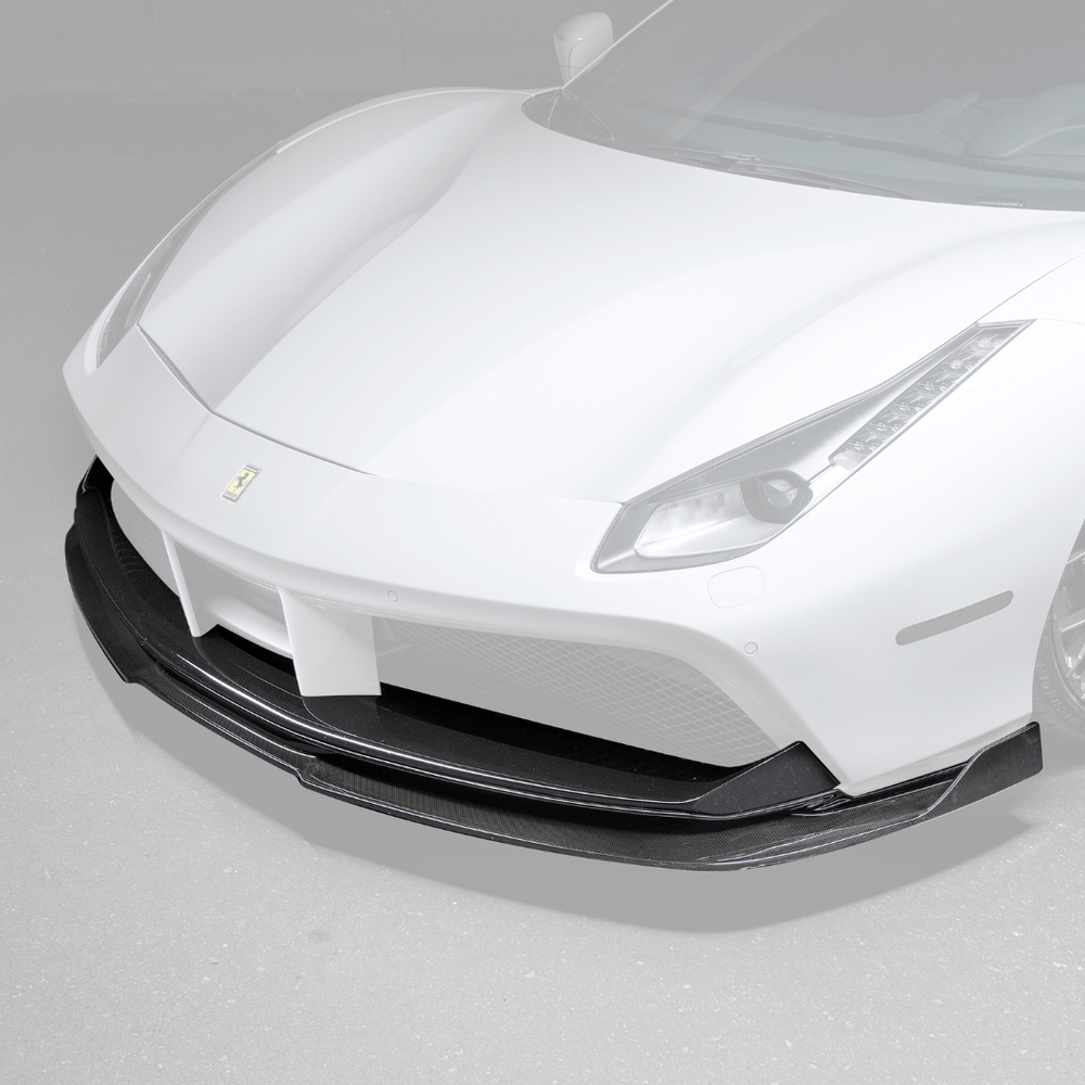 Ferrari 488 Diavolo Carbon Fiber Front Spoiler by Vorsteiner - AUTOID - Front Lips & Splitters - Vorsteiner