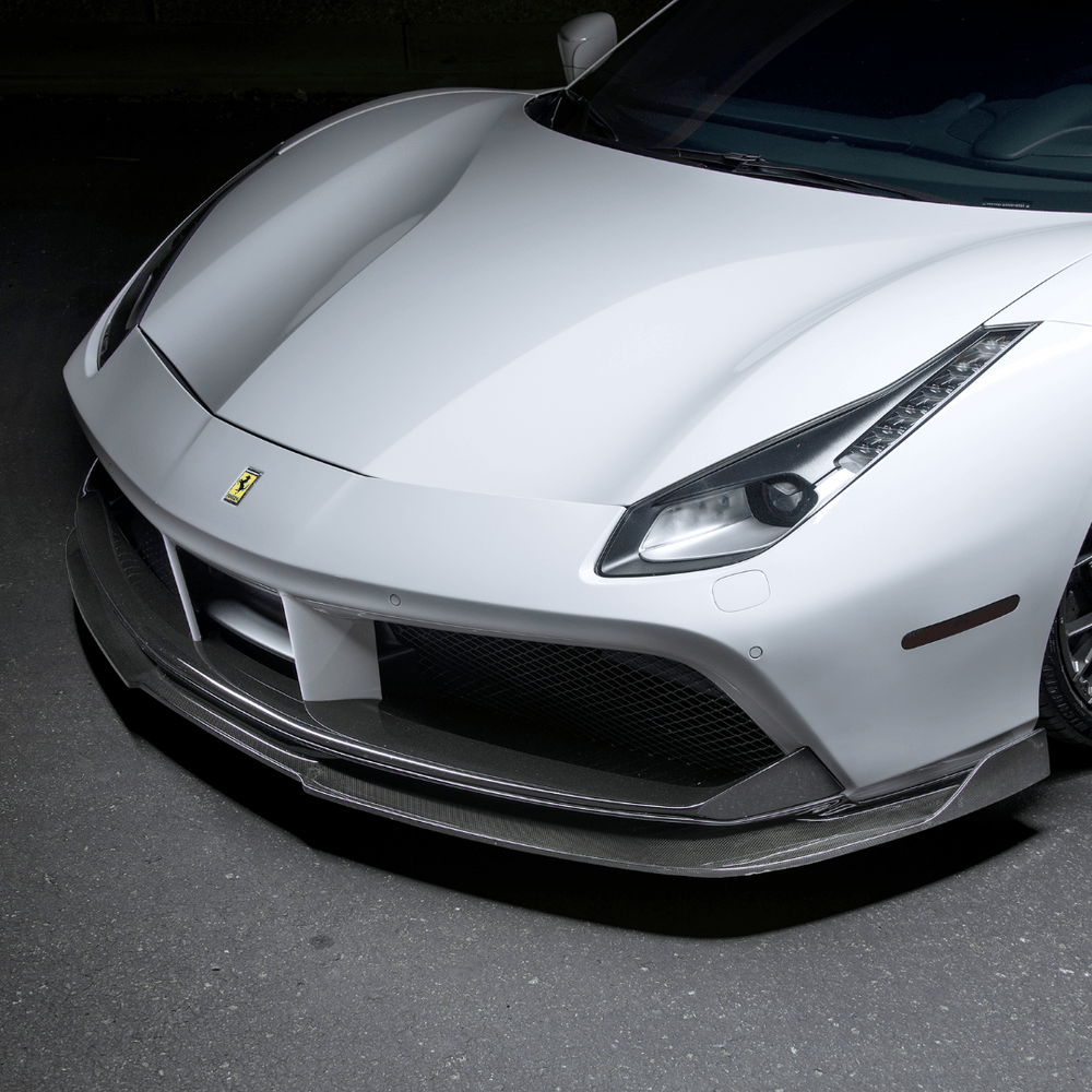Ferrari 488 Diavolo Carbon Fiber Front Spoiler by Vorsteiner - AUTOID - Front Lips & Splitters - Vorsteiner