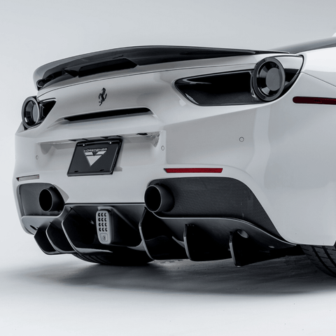 Ferrari 488 Diavolo Carbon Fiber Rear Diffuser Fins by Vordteiner - AUTOID® - Rear Diffusers - Vorsteiner