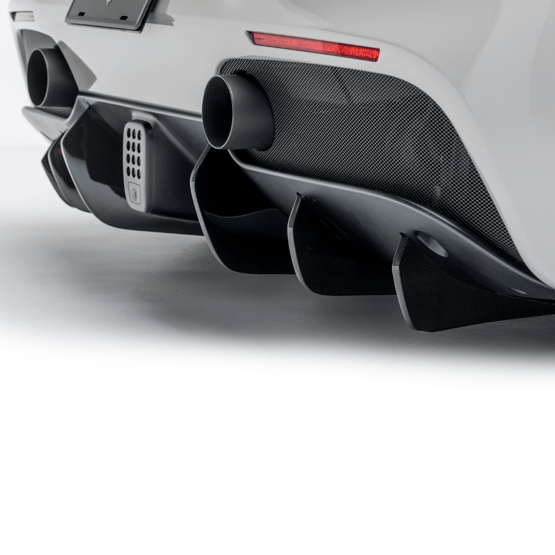 Ferrari 488 Diavolo Carbon Fiber Rear Diffuser Fins by Vordteiner - AUTOID - Rear Diffusers - Vorsteiner
