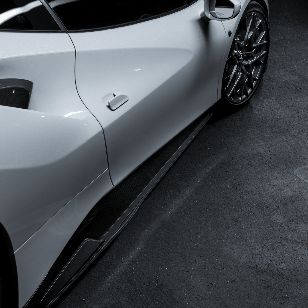 Ferrari 488 Diavolo Carbon Fiber Sideskirts by Vorsteiner - AUTOID® - Side Skirts & Winglets - Vorsteiner