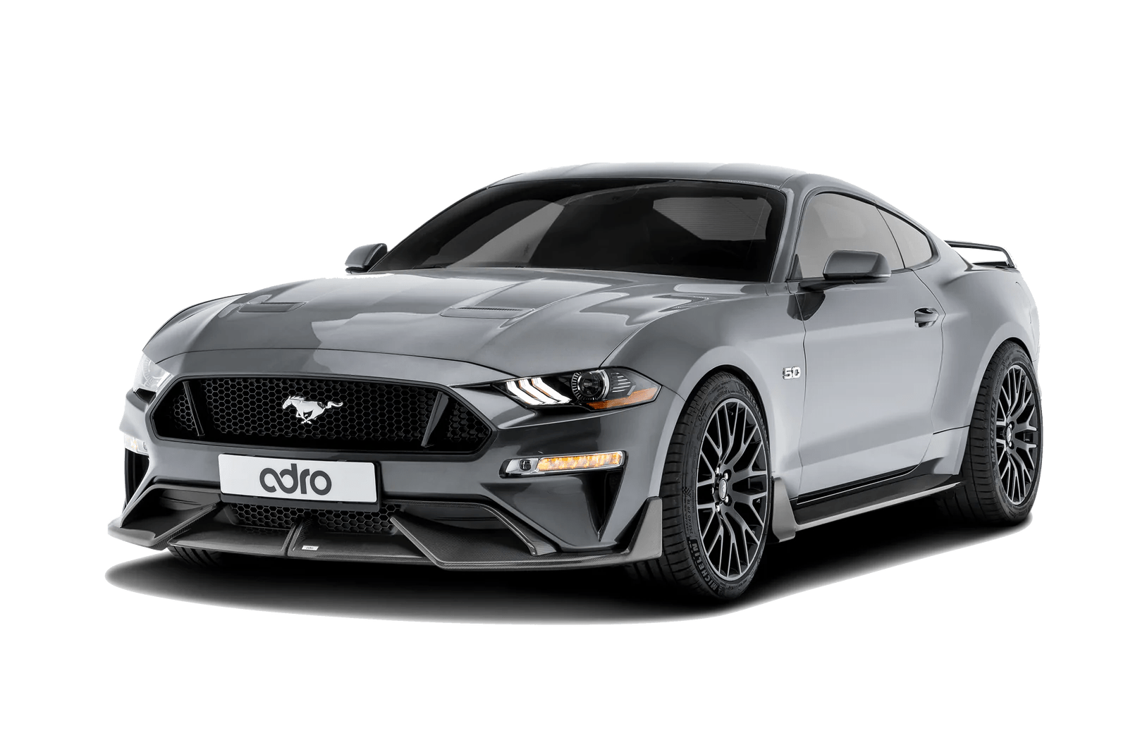 Ford Mustang Carbon Fibre Front Splitter by Adro (2018+) - AUTOID - Front Lips & Splitters - Adro