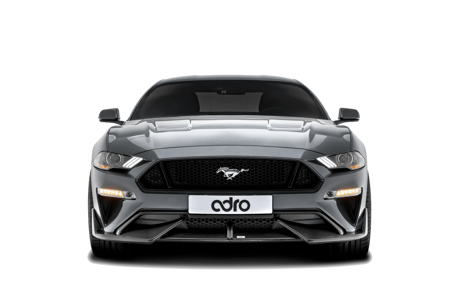 Ford Mustang Carbon Fibre Front Splitter by Adro (2018+) - AUTOID - Front Lips & Splitters - Adro