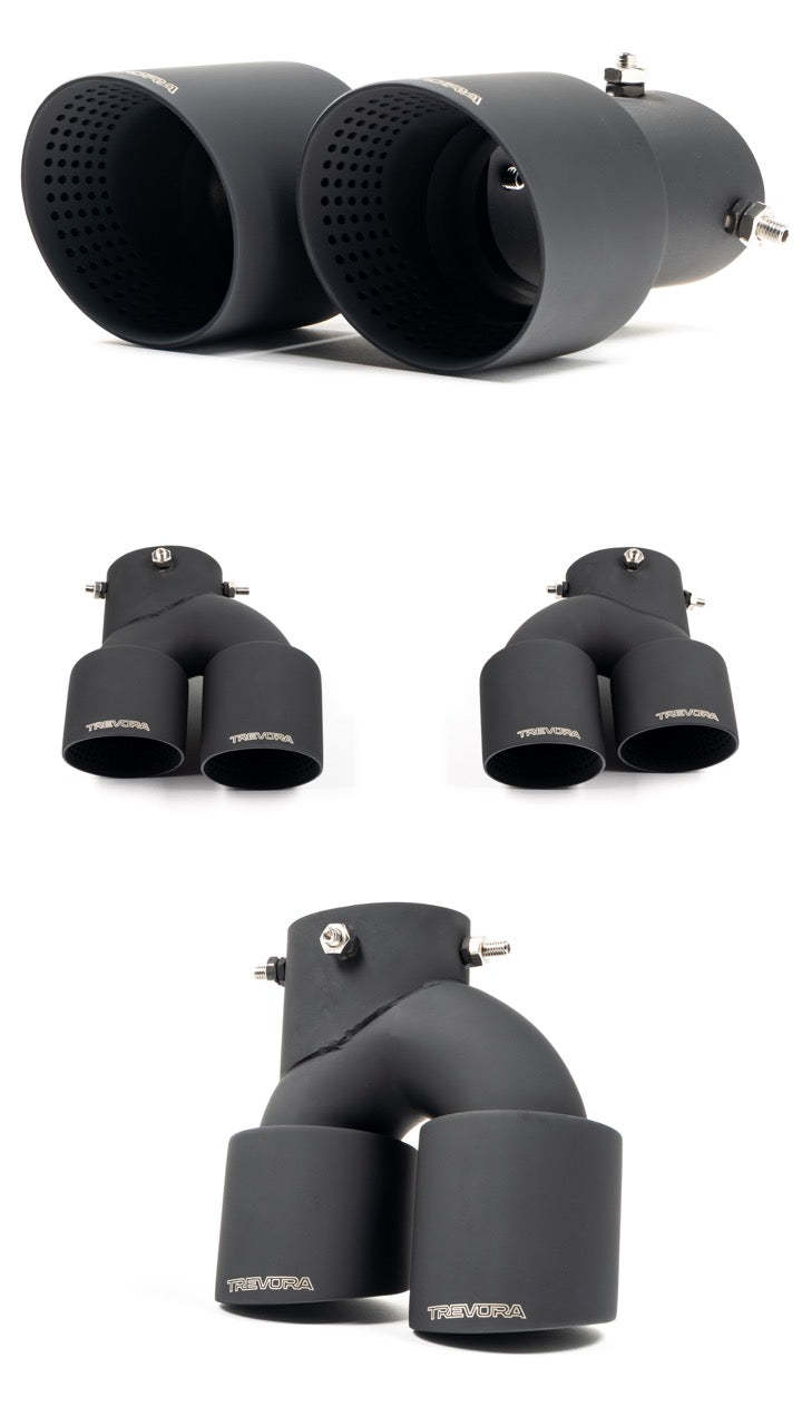 BMW M240i G42, M340i G20 & M440i G22 ID-01 Cerakote Black Exhaust Tips by TREVORA (2021+)