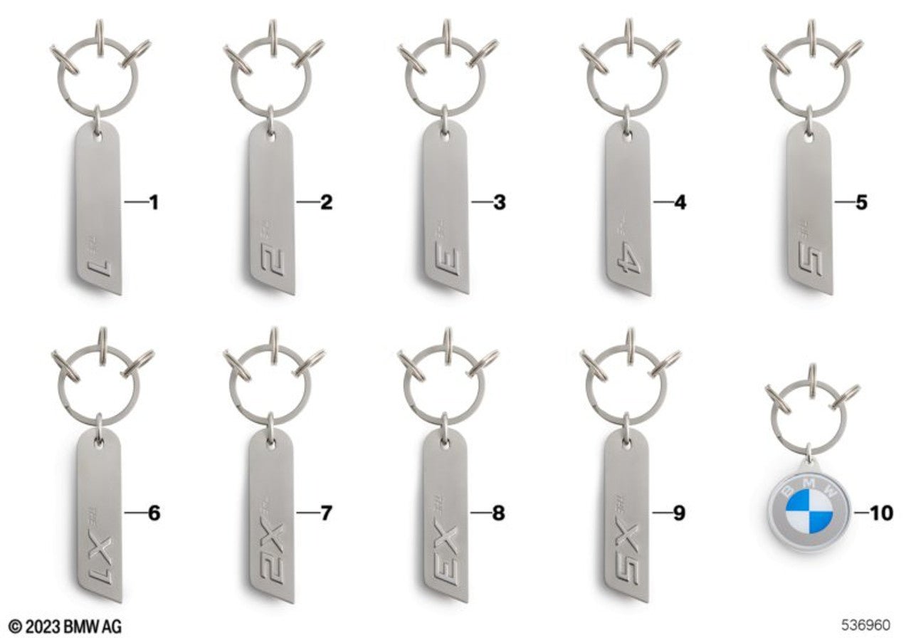 Genuine BMW Logo Silver Car Key Ring - AUTOID - Key Straps & Accessories - BMW M Performance