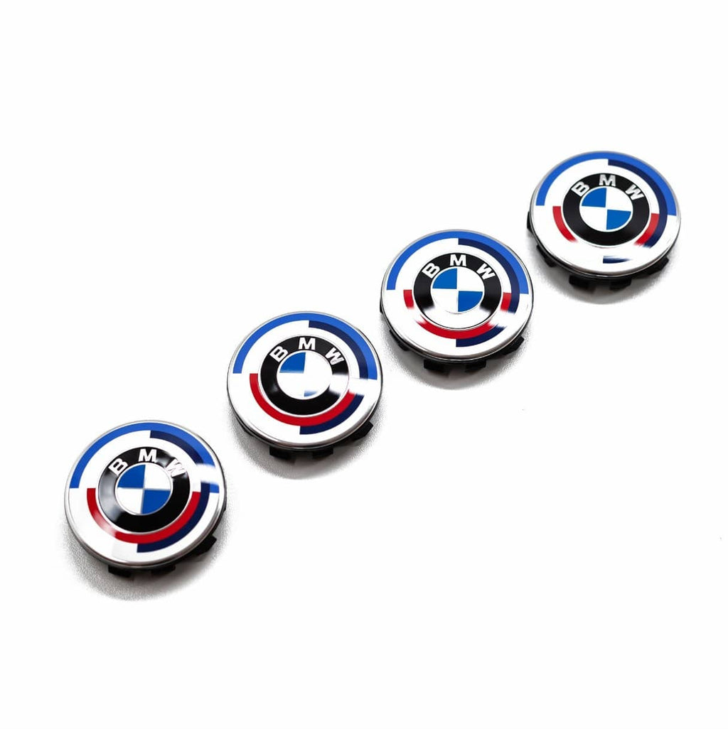 Genuine BMW M Performance 5x112 50 Year M Edition Wheel Centre Cap Set (56mm) - AUTOID® - Centre Caps - BMW M Performance